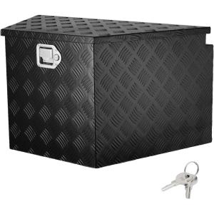 imageVEVOR Aluminum Alloy Tongue Box  Heavy Duty Trailer Storage with Lock Keys  Utility Tongue Box for Pickup Truck RV 29quotx162quotx18quot33 