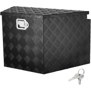 imageVEVOR Aluminum Alloy Tongue Box  Heavy Duty Trailer Storage with Lock Keys  Utility Tongue Box for Pickup Truck RV 29quotx162quotx18quot39