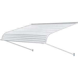 imageVEVOR Aluminum Awning 48 x 42 in Durable Window Awning Door Canopy Lightweight and Stable Aluminum Exterior Awnings Rain Snow Sunlight Protection for Door Entrance Windows Patio Porch60 x 42 inch