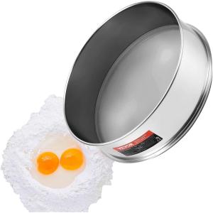 imageVEVOR Automatic Electric Vibrating Sieve Stainless Steel Sifter Shaker Machine with 1280 Mesh 45W Automatic Powder Sifter Machine Countertop Electric Sieve Shaker for Flour Powers Mungbean Rice80 Mesh