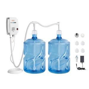imageVEVOR Bottled Water Dispenser Pump System 5 Gallon Dispensing System Automatic Electric Water Dispenser Single Inlet Water Jug Pump Compatible Use with CoffeeTea Machine Refrigerator Ice MakerDual Inlet w adapter