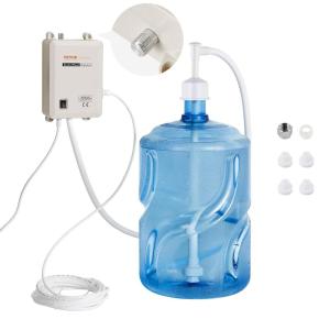 imageVEVOR Bottled Water Dispenser Pump System 5 Gallon Dispensing System Automatic Electric Water Dispenser Single Inlet Water Jug Pump Compatible Use with CoffeeTea Machine Refrigerator Ice MakerSingle Inlet w switch