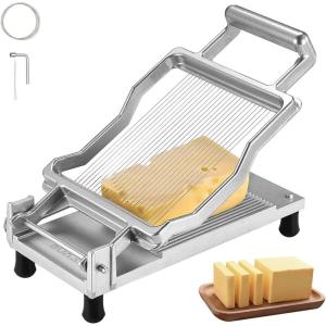 imageVEVOR Cheese SlicerButter Cutter with Wire 1 cm ampamp 2 cm Cheeser Butter Cutting Blade Replaceable Cheese Slicer Wire Cheese Cutter with 304 Stainless Steel Wire Kitchen Cooking Baking Tool02