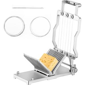 imageVEVOR Cheese SlicerButter Cutter with Wire 1 cm ampamp 2 cm Cheeser Butter Cutting Blade Replaceable Cheese Slicer Wire Cheese Cutter with 304 Stainless Steel Wire Kitchen Cooking Baking ToolNormal