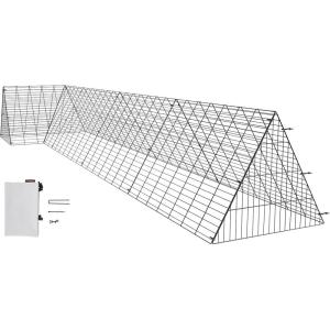 imageVEVOR Chicken Tunnels for Yard 1181 x 28 x 242 inch LxWxH Portable Chicken Tunnels for Outside Easy Installation Coop Run Suitable for Ducks RabbitsPanel  Corner  Tarp