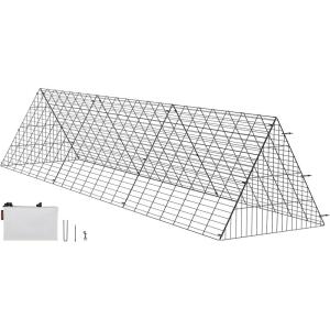 imageVEVOR Chicken Tunnels for Yard 1181 x 28 x 242 inch LxWxH Portable Chicken Tunnels for Outside Easy Installation Coop Run Suitable for Ducks RabbitsSingle Panel  Tarp