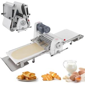 imageVEVOR Commercial Dough Sheeter Machine 197Inch Reversible Puff Pastry Sheeter and Fondant Roller Electric Dough Roller 014quot Adjustable Thickness Folding Dough Sheeter for Bakeries Pastries197 inch