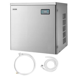 imageVEVOR Commercial Ice Maker Machine  Head 450 LbsDay Stainless Steel Ice Machine with Scheduled IceMaking SelfCleaning Adjustable Thickness Ideal for Restaurant Bar Cafe Hotel  Head Only