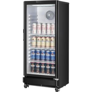 imageVEVOR Commercial Merchandiser Refrigerator 1147 CUFT Glass Door Display Refrigerator Upright Beverage Refrigerator Cooler Merchandiser with 4 Adjustable Shelves Casters Soft LED Light Black57 cuft