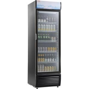 imageVEVOR Commercial Merchandiser Refrigerator 1147 CUFT Glass Door Display Refrigerator Upright Beverage Refrigerator Cooler Merchandiser with 4 Adjustable Shelves Casters Soft LED Light Black148 cuft