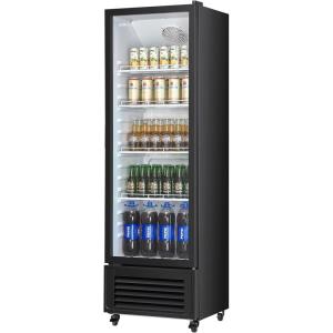 imageVEVOR Commercial Merchandiser Refrigerator 1147 CUFT Glass Door Display Refrigerator Upright Beverage Refrigerator Cooler Merchandiser with 4 Adjustable Shelves Casters Soft LED Light Black1147 cuft