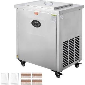 imageVEVOR Commercial Popsicle Machine Single Mould Set  40 PCS Ice Pops Making Machine Stainless Steel Commercial Ice Lolly Maker Ice Sticks Popsicle Machine for Bar Cafes Milktea StoresPopsicle Machine