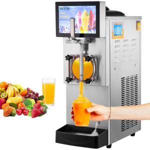 imageVEVOR Commercial Slushy Machine 8L  21 Gal Single Bowl Cool and Freeze Modes 1050W Stainless Steel Margarita Smoothie Frozen Drink Maker Slushie Machine for Party Cafes Restaurants Bars HomeSilver