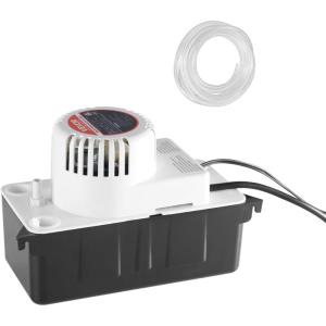imageVEVOR Condensate Removal Pump 150 HP 65 GPH 15 ft Lift 12 Gal Tank Automatic AC Condensation Pump with Float Switch ampamp 20 ft Hose for Air Conditioner Dehumidifier Furnace Ice Maker Water Drain