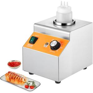 imageVEVOR Electric Cheese Dispenser with Pump 23 Qt Commercial Hot Fudge Warmer Plastic Pump Dispenser 86230 Temp Adjustable Nacho Cheese Sauce Warmer for Hot Fudge Cheese Caramel08L