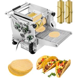 imageVEVOR Electric Tortilla Maker Automatic Corn Tortilla Making Machine with NonStick Coating and Two Molds4 in  6 in Electric Chapatti Machine Suitable for Produce Sopes Roti Pita Tortilla Pizza46 inch