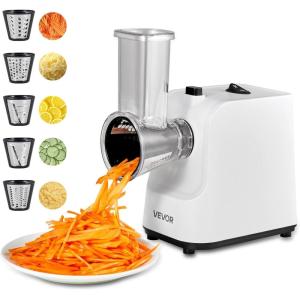 imageVEVOR Electric Vegetable Slicer 005quot012mm Thickness Adjustable Commercial Slicer Machine Convertible to Manual Stainless Steel Food Cutter Slicing Machine Large Feed Port for Potato Tomato200W