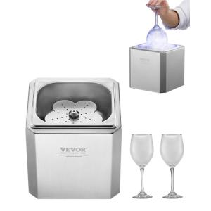 imageVEVOR Glass Froster Chiller CO2 Beer Glass Froster 810 SecondsCup with LED Light Instant Glass Chiller for Wine Cocktail Champagne Mixed Drinks Juice Ideal for Bar Restaurant Home Kitchen