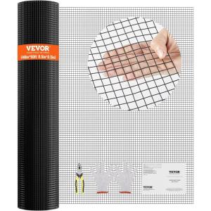 imageVEVOR Hardware Cloth 48 x 50 12inch Galvanized Wire Mesh Roll 19 Gauge Chicken Wire Fence Roll Vinyl Coating Metal Wire Mesh for Chicken Coop Barrier Rabbit Snake Fences Poultry Enclosures12inch 48 x 50