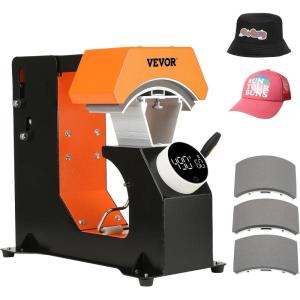 imageVEVOR Heat Press 15x15 High Pressure Heat Press Machine for T Shirts Slide Out Professional Heat Press for Sublimation Vinyl Heat Transfer Projects Heats Up Fast ampamp Evenly Green3in1Orange