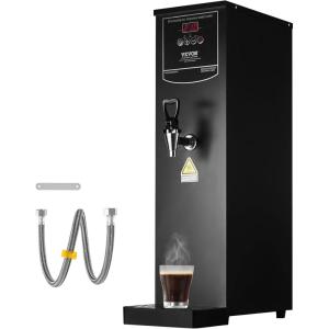 imageVEVOR Hot Water Dispenser Commercial Water Boiler 1500W with 316 Stainless Steel Heating Tube 50LH Stepbystep Fast Heating Electric Water Warmer for Coffee Tea Restaurant Office 15L211 Quarts