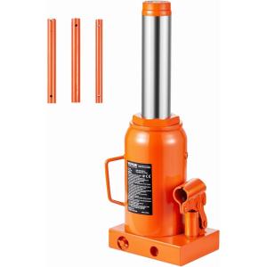 imageVEVOR Hydraulic Bottle Jack 50 Ton110231 lbs Welded Bottle Jack with 111732 Lifting Range ampamp 3Section Long Handle for Car Pickup Truck RV Auto Repair Industrial Engineering30T