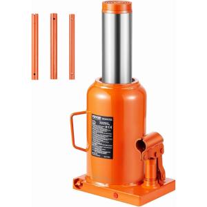 imageVEVOR Hydraulic Bottle Jack 50 Ton110231 lbs Welded Bottle Jack with 111732 Lifting Range ampamp 3Section Long Handle for Car Pickup Truck RV Auto Repair Industrial Engineering50T