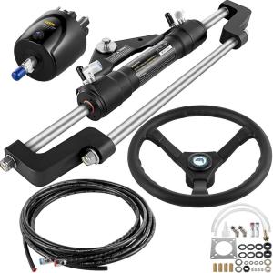 imageVEVOR Hydraulic Steering Kit 300HP Hydraulic Boat Steering Kit Helm Pump300hp With 16hose
