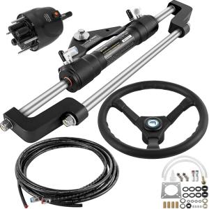 imageVEVOR Hydraulic Steering Kit 300HP Hydraulic Boat Steering Kit Helm Pump300hp With 18hose