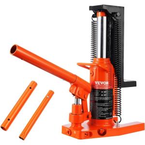 imageVEVOR Hydraulic Toe Jack 25 Ton On Toe Toe Jack Lift 5 Ton On Top Lift Capacity Machine Jack 0853 in Toe Height 89134 in Top Height Air Hydraulic Claw Jack for Machinery Industry255T