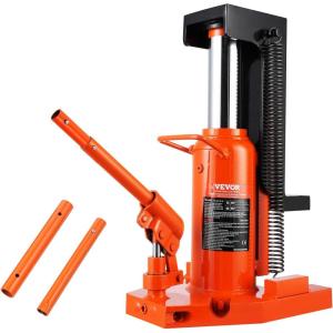 imageVEVOR Hydraulic Toe Jack 25 Ton On Toe Toe Jack Lift 5 Ton On Top Lift Capacity Machine Jack 0853 in Toe Height 89134 in Top Height Air Hydraulic Claw Jack for Machinery Industry1020T