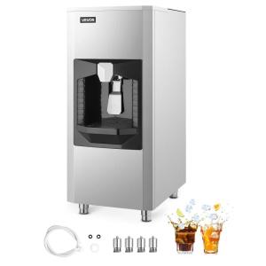 imageVEVOR Ice Dispenser Ice Storage Bin with 180 Lbs Storage Capacity 20 LbsMin Automatic Ice Dispensing with Crusher Height Adjustable Feet for Commercial Ice Maker Machine Restaurant and Hotel180 Lbs Ice Storage Bin
