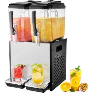 imageVEVOR Insulated Beverage Dispenser 5 Gallon Foodgrade LDPE Hot and Cold Beverage Server Thermal Drink Dispenser Cooler with 09 in PU Layer TwoStage Faucet Handle for Restaurant Drink Shop12L2