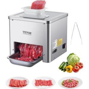 imageVEVOR Meat Cutter Machine 550W Meat Slicer 350 lbh Commercial Meat Cutting Machine Stainless Steel 35 mm Thickness Electric Food Cutting Slicer for Home Kitchen Restaurant Supermarket35mm550W
