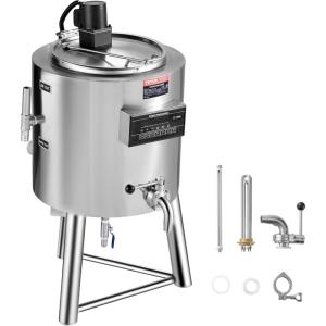 imageVEVOR Milk Pasteurizer 150L Commercial Milk Pasteurization Machine Food Grade 304 Stainless Steel Professional Pasteurization with Time and Temperature Control for Milk Juice Yogurt Sterilization50L