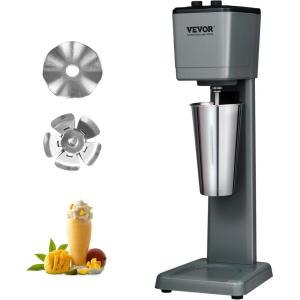 imageVEVOR Milkshake Maker Machine 375W Commercial Milk Shake Maker Mixer Single Head Drink Mixer Blender Machine 3Speed Milkshake Blender with 277oz Stainless Steel Cup for CommercialSingle Head