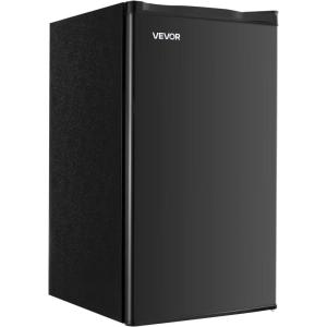 imageVEVOR Mini Fridge for Bedroom 20L Skincare Fridge with Touch Screen Temper Control Outage Memory Small Beverage Refrigerator for Makeup Drink Food ACDC Cooler Heater for Office Dorm Car BlackBlack