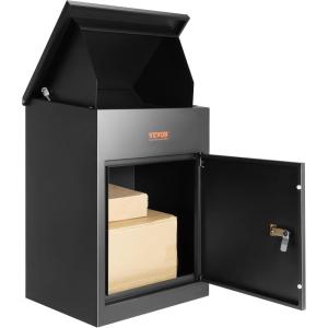 imageVEVOR Package Delivery Boxes for Outside Extra Large Mailbox with Coded Lock Galvanized Steel Wall Mounted Mailboxes 173quotx138quotx228quot AntiTheft Baffle IPX3 Waterproof for Porch Curbside138D x 173W x 228H