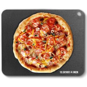 imageVEVOR Pizza Steel 20quot x 14quot x 38quot Pizza Steel Plate for Oven PreSeasoned Carbon Steel Pizza Baking Stone with 20X Higher Conductivity Heavy Duty Rustproof Pizza Pan for Outdoor Grill Indoor OvenBlack