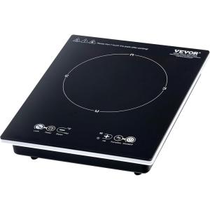 imageVEVOR Portable Commercial Cooktop 3500W Induction Burner with 11 Temperature Settings Stainless Steel Countertop Induction Hot Plate with 3H Timer Child Lock for Restaurant CookingPortable