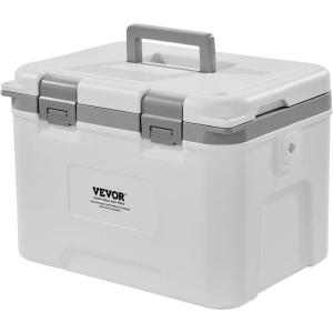 imageVEVOR Portable CoolerHard Cooler with Ice Retention HeavyDuty Handles and Strap Lightweight Rigid Material Insulated Portable Cooler Suitable for Family Picnics and Short Trips21 QT
