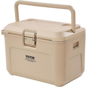 imageVEVOR Portable CoolerHard Cooler with Ice Retention HeavyDuty Handles and Strap Lightweight Rigid Material Insulated Portable Cooler Suitable for Family Picnics and Short Trips165 QT