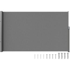 imageVEVOR Retractable Side Awning 71x 138 Outdoor Privacy Screen 180g Polyester WaterProof Retractable Patio Screen UV 30 Room Divider Wind Screen for Patio Backyard Balcony GrayGray