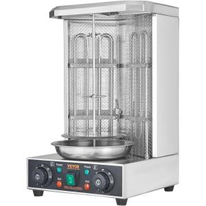 imageVEVOR Shawarma Grill Machine 5 Strings of Barbecue Capacity Chicken Shawarma Cooker Machine Gas ampamp Electric Broiler Gyro Rotisserie Oven Doner Kebab Machine for Home Restaurant Kitchen PartiesElectric 13lbs