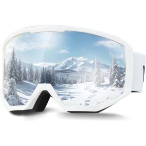 imageVEVOR Ski Goggles Cylindrical Lens with Revo Coating OTG Anti fog Snow Goggles TPU Frame ampamp Ventilation StructurePink