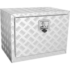 imageVEVOR Underbody Truck Box 24quot14quot16quot Pickup Storage Box Heavy Duty Aluminum Diamond Plate Tool Box with Lock and Keys Waterproof Trailer Storage Box with THandle Latch for Truck Van TrailerWH