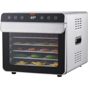 imageVEVOR Vacuum Freeze Dryer Machine 88132 LBSBatch Food Freeze Drying Machine with 4Layer Trays Vacuum Pump Adjustable Timer and Temperature Control for Fruits Vegetables Meat WhiteSilver