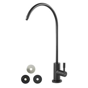 imageVEVOR Water Filter Faucet RO Drinking Faucet with LeadFree Brass Valve 304 Stainless Steel 08 GPM Flow Drinking Water Tap Fits Most Reverse Osmosis ampamp Water Filtration System Antique BronzeBlack