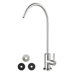 imageVEVOR Water Filter Faucet RO Drinking Faucet with LeadFree Brass Valve 304 Stainless Steel 08 GPM Flow Drinking Water Tap Fits Most Reverse Osmosis ampamp Water Filtration System Antique BronzeBrushed Nickel