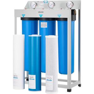 imageVEVOR Whole House Water Filter System 3Stage  Sediment IMR CTO  45quot x 20quot Home Water Purifier Filter Reduce Iron Manganese Chlorine Bad Taste Odor RustIron Manganese Filtration